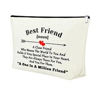 Friend Gifts for Women Friendship 25x17CM Makeup Bag Gifts for Female Coworker Sister Birthday Christmas Graduation Gifts for Friend Gifts Ideas for Bestie Cosmetic Bag