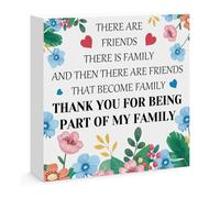 Friend Gifts for Women Friendship Decorative Sign Wooden Box Sign Best Friend Present for Besties BFF Birthday Mother's Day Christmas Friendship Gifts for Women Friends