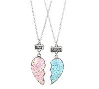 Friend Gifts Gift Distance Friendship Graduation Be-st For 2 Necklaces Girls/Couple Lon-g & Pendants Necklace Chain for Women (as show, One Size)