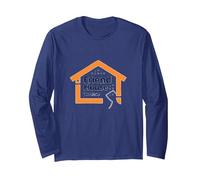 Friend House ToodEn Welcoming Community Logo Long Sleeve T-Shirt, Adult Unisex, Navy, L