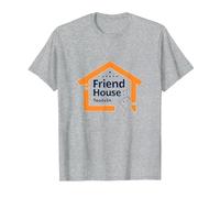 Friend House ToodEn Welcoming Community Logo T-Shirt, Men, Heather Grey, L