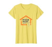 Friend House ToodEn Welcoming Community Logo T-Shirt, Women, Lemon, L