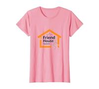 Friend House ToodEn Welcoming Community Logo T-Shirt, Women, Pink, L