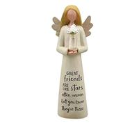 Friend Like Stars Angel with Flowers,Angel Sisters Figurine,Guardian Angel Figurine Ornament Mothers Day for Mom Birthday Home Decor