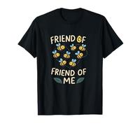 Friend of Bees Friend of Me Eco Heart Graphic Design T-Shirt