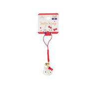 Friend Sanrio Bell Key Chain Key Ring Holder with Mascot (Hello Kitty), White