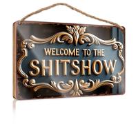 Friend Signs For Home Decor Welcome To The Shitshow Fall Door Decor Teen Stuff(15X28CM)