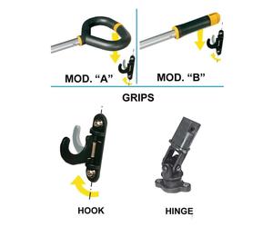 FRIEND tiller extension handle A 642/935 mm - 1 PC Osculati - 60.664.00