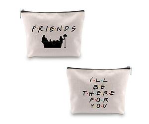 Friend Tv Gift I'll Be There for You Friendship Make-Up Case Multifunction Pouch Present for Friend(Friends for You Bag EU)