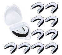 Frienda 10 Pack Sports Mouth Guards Gum Shield Gum Shield Gum Shield Gum Shield Game Protector for Boxing Basketball Football Hockey Karate Basketball Rugby Match Simple Color