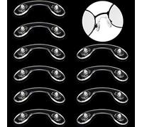 Frienda 10 Pairs Soft Silicone Nose Pads U Shaped Strap Bridge Nose Pads Screw-in Eyeglasses Anti-Slip Saddle Bridge Glasses (4.2 cm/ 1.65 inch)