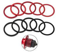 Frienda 10 Pieces Bike Cassette Spacer Bicycle Bottom Bracket Spacer 7 8 9 10 11 Speed Cassette Washer Anodized Aluminium Alloy Flywheel Hub Washer 1mm 1.5 mm 2 mm 2.5 mm 3.0 mm