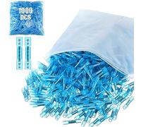 Frienda 1000 Pcs Heat Shrink Butt Connectors, Marine Grade Insulated Crimp Wire Connectors, Heat Shrink Wire Connectors, Suitable for - Boats, Automotive, Industrial, Home (Blue, Awg 16-14)