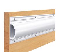 Frienda 16 Ft Standard D Dock Bumpers, Full Face Edging Side Gard PVC Profile Dock Guard for Straight Edge and Side Full Protection Boat Protection, White