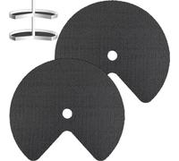 Frienda 2 Pcs Lazy Susan Shelf Liners - Non Adhesive, Non Slip Kitchen Cabinet Liners for Refrigerator, Pantry, Sink & Cupboard Storage(26 Inch,Black)