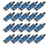 Frienda 20 Pieces IR Infrared Obstacle Avoidance Sensor Module 3-Wire Reflective Photoelectric Sensor Module Compatible with Arduino/Raspberry Pi 3/Smart Car Robot