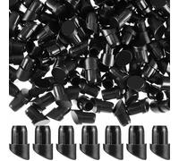 Frienda 200 Pcs Plastic Stair Connector 0.64 Inch Round Balusters Railing Adapter Black Surface Mount Baluster Connectors for Deck Railings Staircase Home House Indoor Outdoor for 25-35 Degree Stair