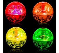 Frienda 4 Pieces Ghost Hunting Cat Ball Motion Light up Cat Balls LED Motion Activated Pet Ball Motion Light up Interactive Toys Pet Glowing Mini Running Exercise Ball Toys(Classic Color)