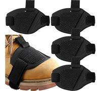 Frienda 4 Pieces Motorcycle Shifter Pad Boot Cover Black Motorcycle Shoe Cover Rubber Shoe Protector Pads for Men Women Gear Accessories