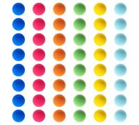 Frienda 48 Pieces Foam Ball Refills for Popper, 1.1 Inch Soft Replacement Balls Bulk Foam for Kids Games Birthday Party Favors and Cat Play (Multicolor)