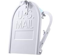 Frienda 6 1/4 Inch (W) by 8 Inch (H) Screw-Fixed Mailbox Door Replacement - Metal Mail Box Replacement Parts for Brick Mailbox Door - Fix for Rusted Standard Mail Box - White