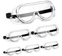 Frienda 6 Pack Safety Goggles for Work Protective Vent Safety Glasses Anti-fog Chemical Splash Resistant Goggle Clear Adjustable Goggles for Home Lab Workplace Eye Protection
