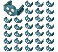 Frienda Magnetic C9 Socket Clips Magnetic Christmas Light Clips for Outdoor Patio Lighting, Clear (30 Pieces，Green)