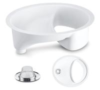 Frienda Private Complete Urine Separator with Sink Cover Stainless Steel Compost Toilet White (1 Piece, Sink Strainer)