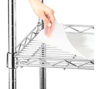 Frienda Set of 10 Wire Shelf Liner 14 x 30 Inch Heavy Duty Shelf Liners Packed Flat for Wire Shelving, Waterproof Non Adhesive Plastic Mat for Metal Rack Kitchen Shelves, Shoe Rack