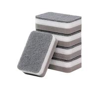 Friendly 5 Piece Washing Up Sponge Scouring Pad for Kitchen and Bathroom Multi Use Magic Cleaning Double-Sided Non-Scratch