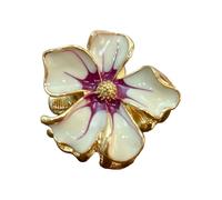 Friendly Alloy Floral Barrettes Practical Hair Clip Slip Resistant Design Quick Fastening For Office Event And Outdoor Practical Metal Hair Claw Clip