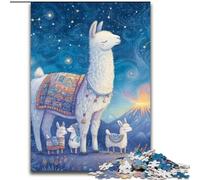 Friendly Alpaca Adult Jigsaws 1000 Pieces Difficult, Family Game Stress Reliever Difficult Challenge Great Gifts And Toys (26x38cm)