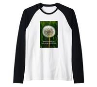 Friendly Dandelion Wildflower Garden Inspiration Nature Raglan Baseball Tee