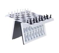 Friendly Folding Chesses Set Innovative Design with Book Like Board Light Weight Compacts Indoor Outdoor Play Social Fun Innovative Book Styles Folding Set Practical Design for Travel Storage Game