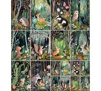 Friendly Forest Rice Paper, 20 x 26.5cm (6 Sheets) - 6X Decoupage Papers for Collage, Mixed Media, Card Making & Crafts, Decoupage by CRAFT KREATIVELY
