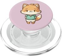 Friendly Fox Cartoon Character PopSockets PopGrip for MagSafe