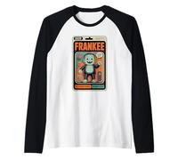 Friendly Frankenstein Monster Halloween Humor Toy Look Raglan Baseball Tee