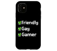 Friendly Gay Gamer LGBTQ Identity Pride Gay Inclusion Gamers Case for iPhone 11