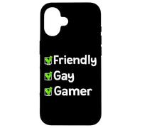 Friendly Gay Gamer LGBTQ Identity Pride Gay Inclusion Gamers Case for iPhone 16