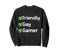 Friendly Gay Gamer LGBTQ Identity Pride Gay Inclusion Gamers Sweatshirt