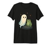 Friendly Ghost and Frog Halloween Premium T-Shirt