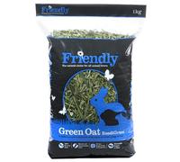 Friendly Green Oat ReadiGrass - Yorkshire Grown Natural Green Oat Forage for Rabbits, Guinea Pig Food, Feeding Hay etc. - 4x 1kg Bags
