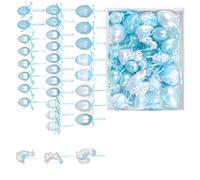 Friendly holiday hanging decorations including vivid egg bunnies and chicks for parties