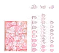 Friendly holiday hanging decorations including vivid egg bunnies and chicks for parties