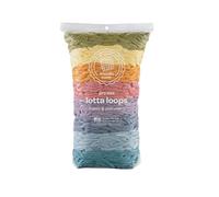 Friendly Loom Quality Cotton Weaving Loops in Botanical Inspired Colors - 10” PRO Size | Makes 6 Colorful Potholders | DIY Craft Refill Lotta Loops for Kids & Adults