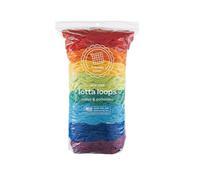 friendly loom Quality Cotton Weaving Loops in Rainbow Colors - 10” PRO Size | Weave 6 Functional Potholders | Made in the USA