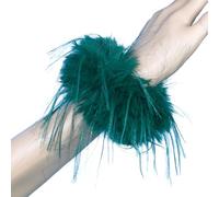 Friendly Oversized Feathered Hair Bands Practical Elastic Ties with Natural Texture for Different Occasion Fashionable Feather Wrap