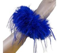 Friendly Oversized Feathered Hair Bands Practical Elastic Ties with Natural Texture for Different Occasion Fashionable Feather Wrap
