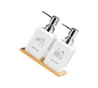 Friendly Press Liquid Container Ceramic Portable Bottle For Shampoo Conditioner Lotion Home Travel Organization MultiPurpose Pressurized Container