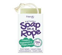 Friendly Soap Fresh Peppermint & Poppy Seed Soap on a Rope - 125g